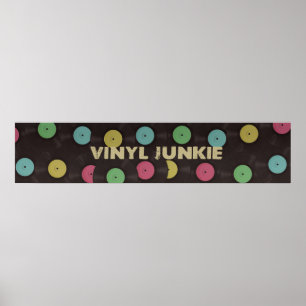 Póster Poster del drogadicto del vinilo