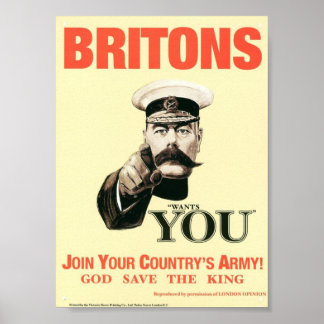 Póster Poster del Ejército Británico