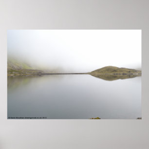 Póster Poster del embalse de Llyn Llydaw (Snowdonia)