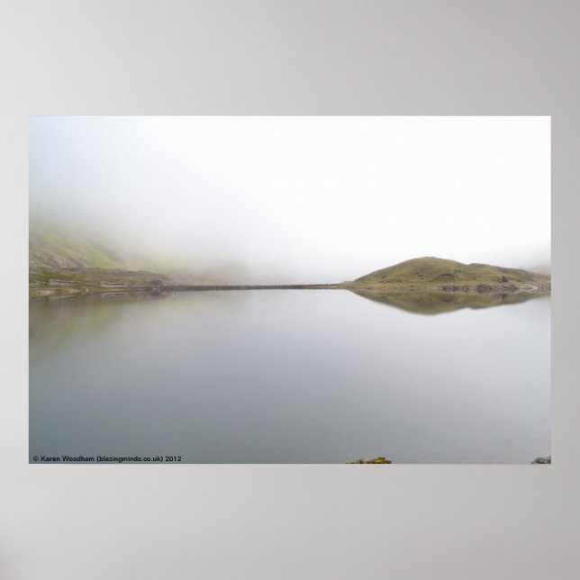 Póster Poster del embalse de Llyn Llydaw (Snowdonia) (Frente)