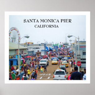 Póster Poster del EMBARCADERO de SANTA MÓNICA