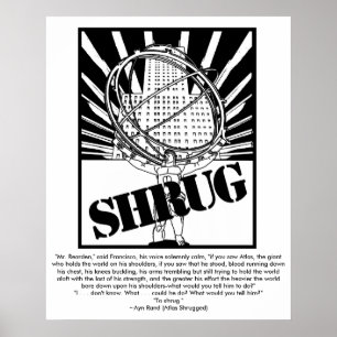 Póster Poster del ENCOGIMIENTO DE HOMBROS inspirado por