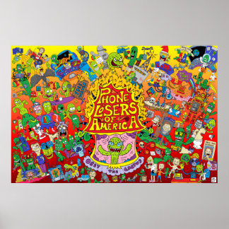 Póster Poster del EPL de Nik (fondo amarillo/Naranja/rojo
