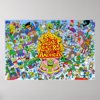 Póster Poster del EPL de Nik (fondo azul)