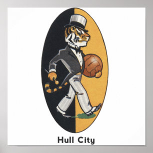 Póster Poster del equipo de fútbol inglés Hull City