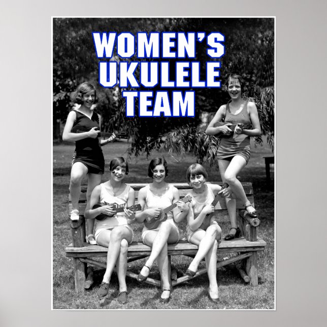 Póster Poster del equipo Uke de la mujer (Frente)