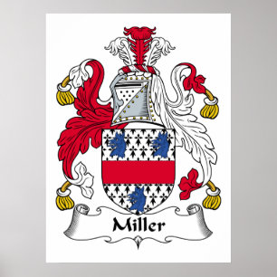 Póster Poster del escudo de la familia de Miller