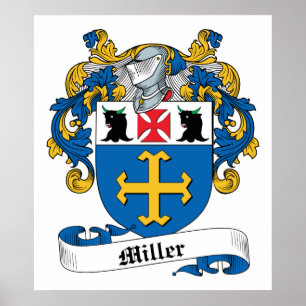 Póster Poster del escudo de la familia de Miller