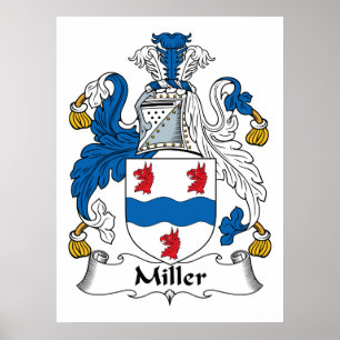 Póster Poster del escudo familiar Miller