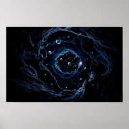 Póster Poster del espacio exterior de la galaxia oscura I