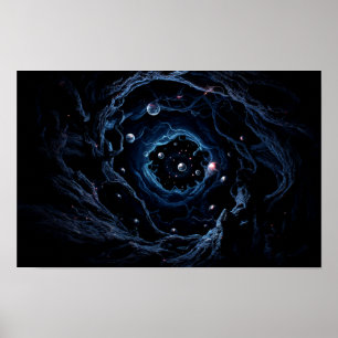 Póster Poster del espacio exterior de la galaxia oscura I