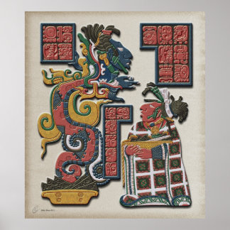 Póster Poster del espectro maya