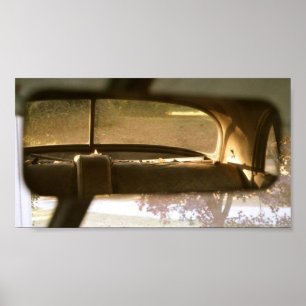 Póster Poster del espejo de la vista posterior