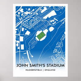 Póster Poster del estadio de John Smith - Hogar de Hudder