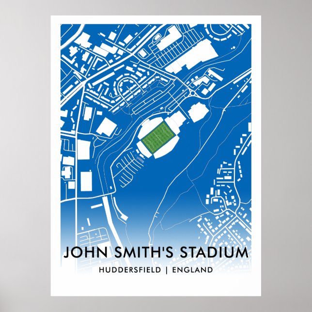 Póster Poster del estadio de John Smith - Hogar de Hudder (Frente)