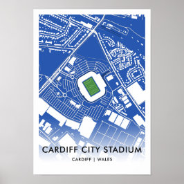 Póster Poster del estadio de la ciudad de Cardiff - Casa 