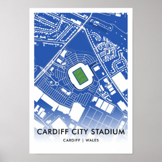 Póster Poster del estadio de la ciudad de Cardiff - Casa