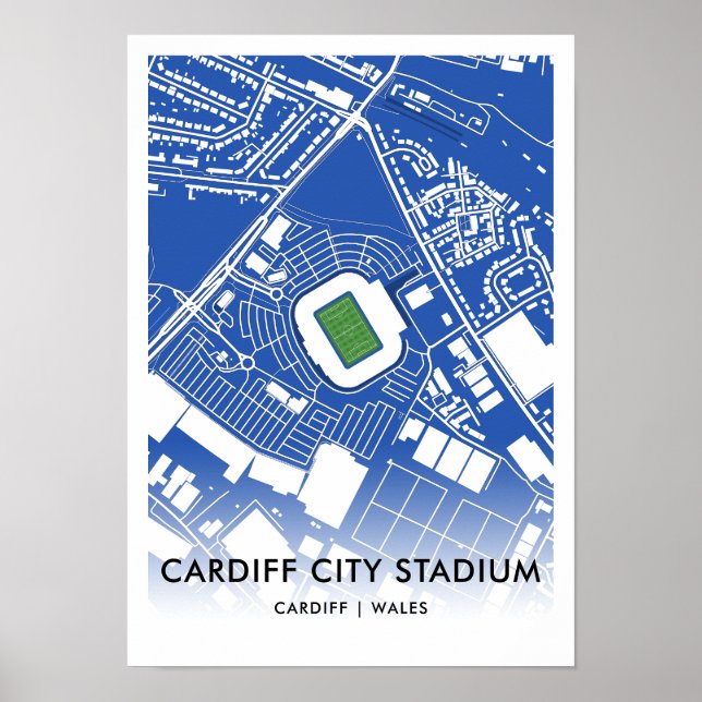 Póster Poster del estadio de la ciudad de Cardiff - Casa  (Frente)