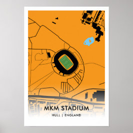 Póster Poster del Estadio MKM - Casa de Hull City AFC
