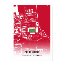 Poster del Estadio Pittodrie - Casa del FC Aberdee