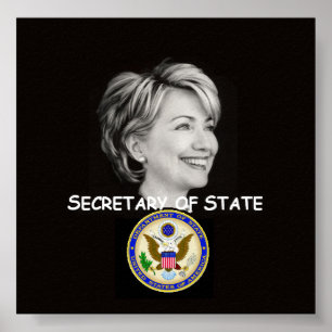 Póster Poster del estado de Hillary