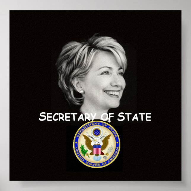Póster Poster del Estado de Hillary (Frente)