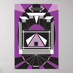 Póster Poster del estilo del art déco