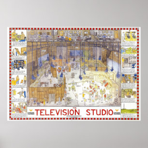 Póster Poster del estudio de la TV de Tim Hunkin