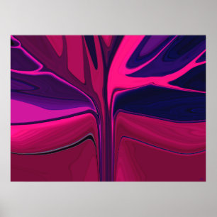 Póster Poster del extracto del jardín de la puesta del so