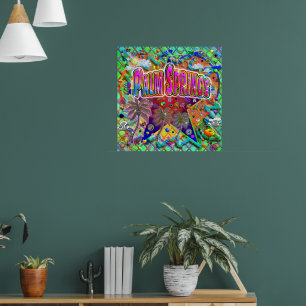 Póster Poster del factor de riesgo de las manantiales de 