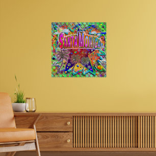 Póster Poster del factor de riesgo de Santa Mónica