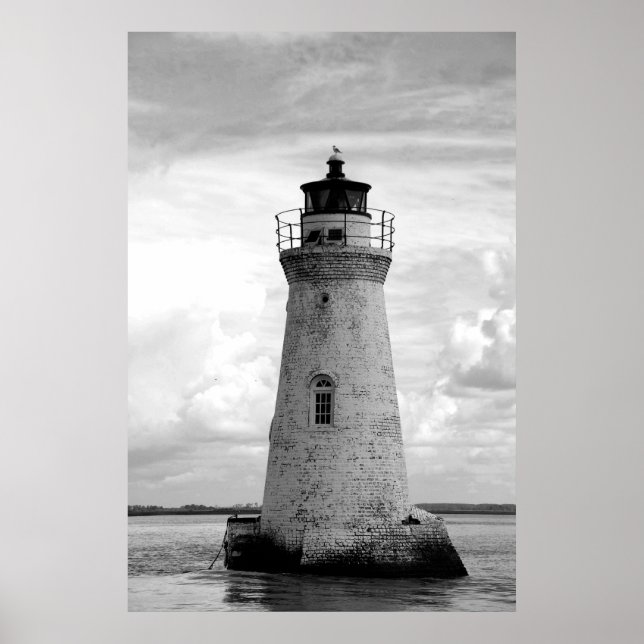 Póster poster del faro antiguo (Frente)