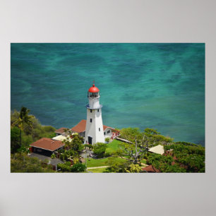 Póster Poster del faro de Diamond Head