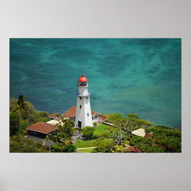 Póster Poster del faro de Diamond Head (Frente)