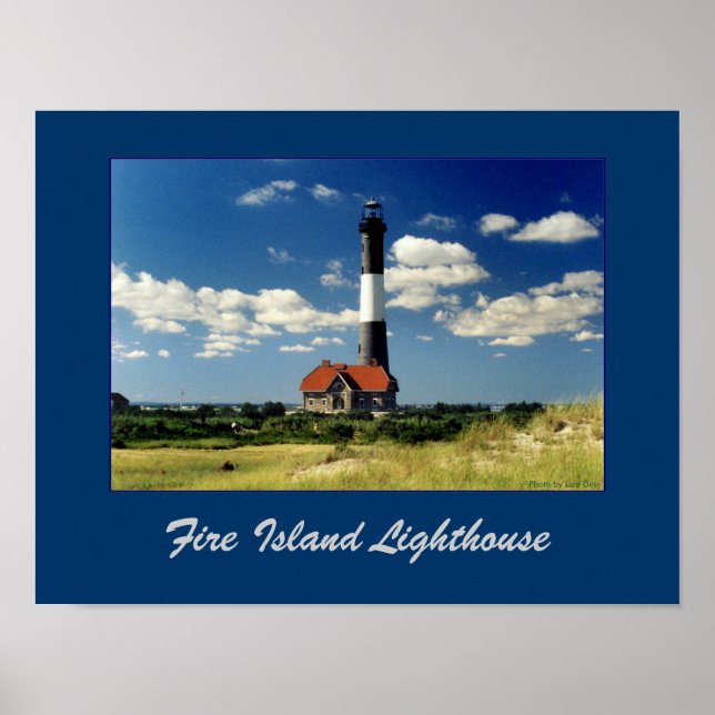 Póster Poster del faro de la Isla de Fuego (Frente)