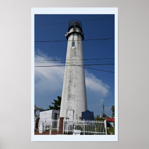 Póster Poster del faro de la isla Fenwick