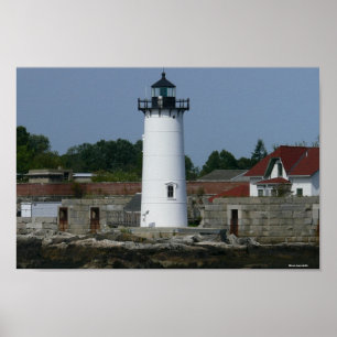 Póster Poster del faro de New Hampshire