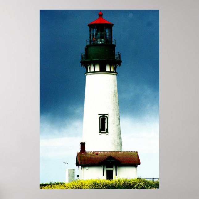 Póster Poster del faro de Oregon Coast (Frente)