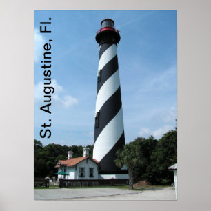 Póster Poster del faro de St. Augustine