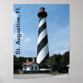 Póster Poster del faro de St. Augustine