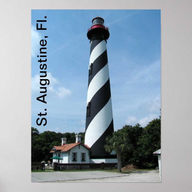 Póster Poster del faro de St. Augustine (Frente)