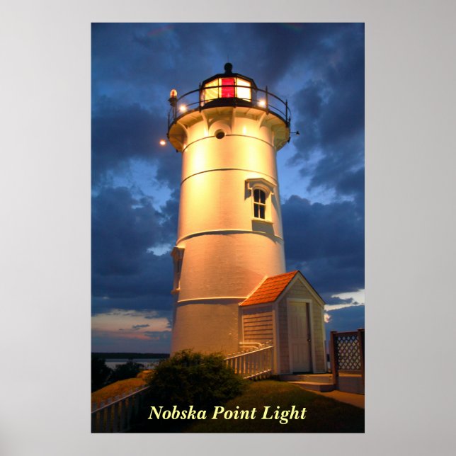 Póster Poster del faro Nobska Point (Frente)