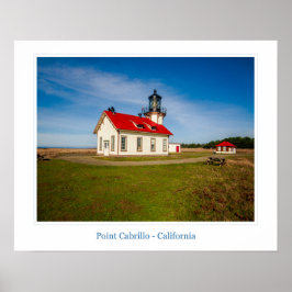 Póster Poster del Faro Point Cabrillo