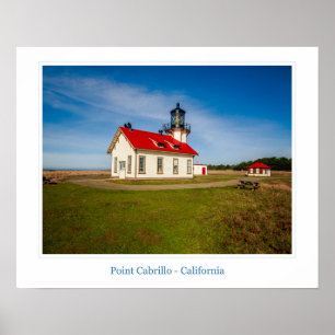 Póster Poster del Faro Point Cabrillo