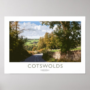 Póster Poster del Ferrocarril Cotswolds