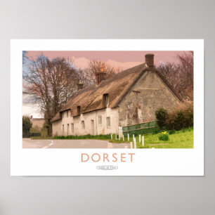 Póster Poster del ferrocarril de Dorset