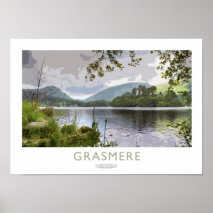 Póster Poster del ferrocarril de Grasmere