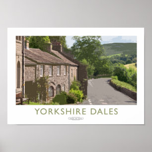 Póster Poster del ferrocarril de los valles de Yorkshire
