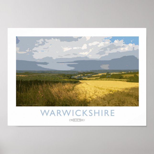 Póster Poster del Ferrocarril de Warwickshire (Frente)