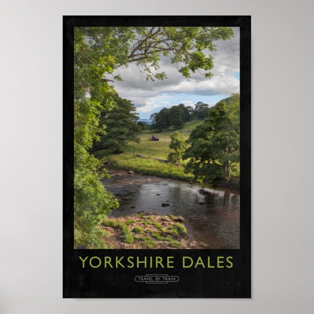 Póster Poster del ferrocarril de Yorkshire Dales (Frente)